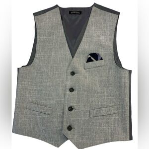 Boys Dress Vest W Pocket Square Size 12